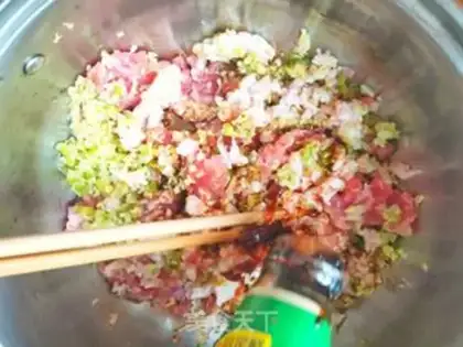 Make Celery dumplings step 1