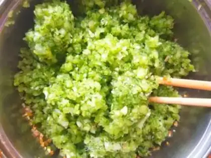 Make Celery dumplings step 2