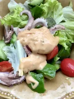Make Avocado octopus salad step 5