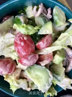 Make Avocado octopus salad step 7