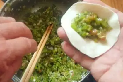 Make Celery dumplings step 7