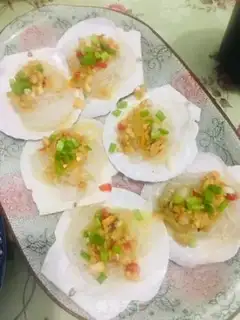 Make Garlic fan sap step 5