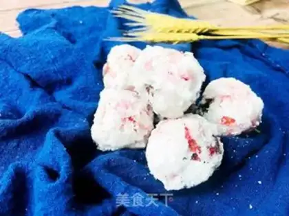 Make Sugar snowball step 6