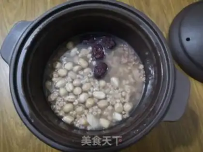 Make Peanut greasy rice step 5