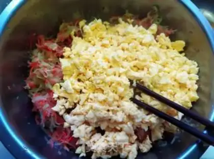 Make Egg dumplings step 10