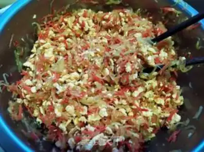 Make Egg dumplings step 12