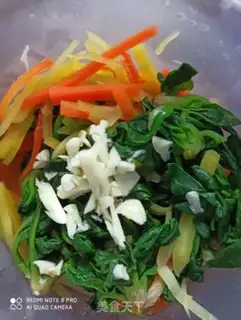 Make Spinach with carrots step 2