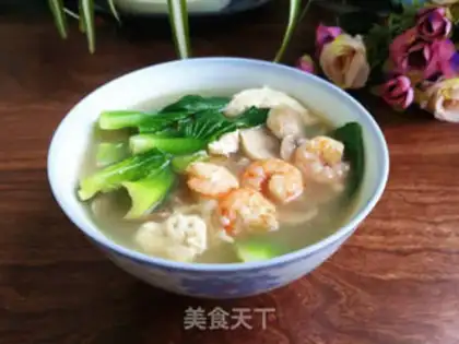 Make Shrimp mushroom tofu soup step 6