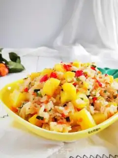 Make Pineapple five-colored rice step 9