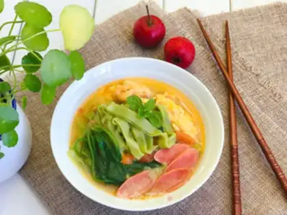 Make Pineapple egg noodles step 18