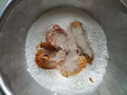 Make Pumpkin melon bag step 1