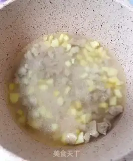 Make Chicken chestnut porridge step 4