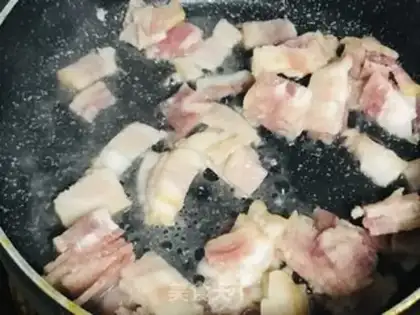Make Puffy bacon cheesecake step 2