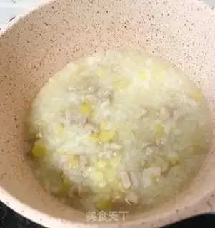 Make Chicken chestnut porridge step 5