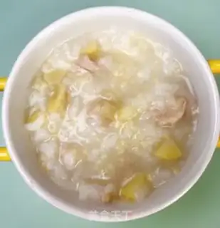 Make Chicken chestnut porridge step 6