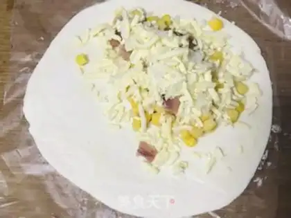 Make Puffy bacon cheesecake step 5