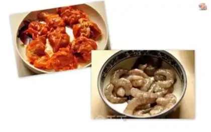 Make Chicken pizza with shrimp step 2