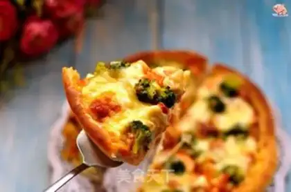 Make Chicken pizza with shrimp step 11