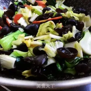 Make ♪ Little Moe-Ear fried the vegetables ♪ step 6