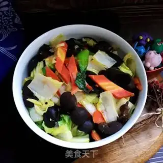 Make ♪ Little Moe-Ear fried the vegetables ♪ step 7