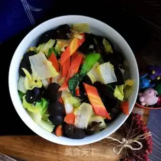Make ♪ Little Moe-Ear fried the vegetables ♪ step 8
