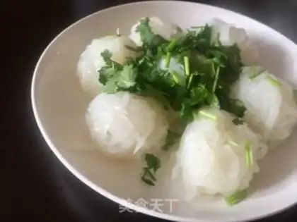 Make Clear the radish balls step 11