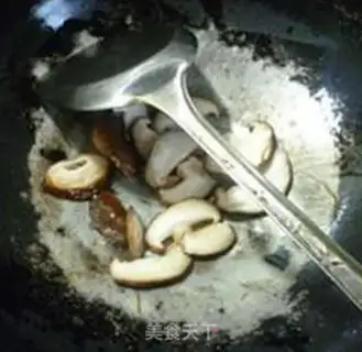 Make Fry mushrooms. Dutch beans step 8