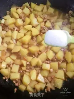 Make Meat, potatoes, rice step 7