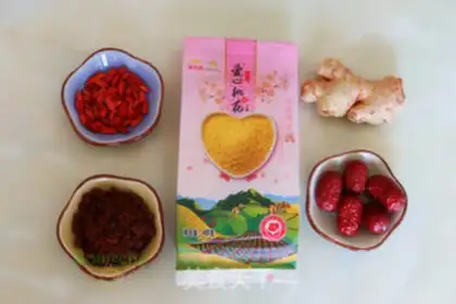 Make Red sugar rice congee step 0