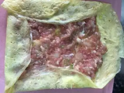 Make Shrimp omelet step 7