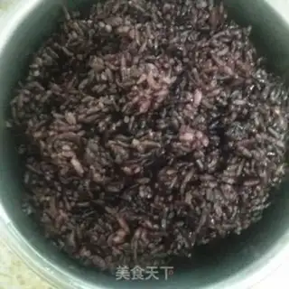 Make Black rice congee step 0