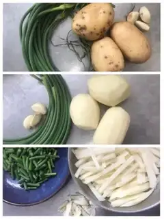 Make Garlic fried potatoes step 0