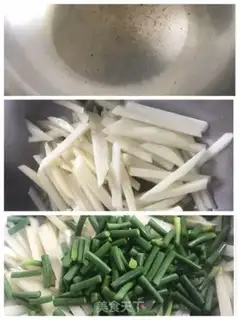 Make Garlic fried potatoes step 1