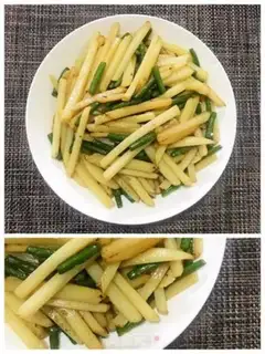 Make Garlic fried potatoes step 3