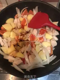 Make Curry potato chicken step 5