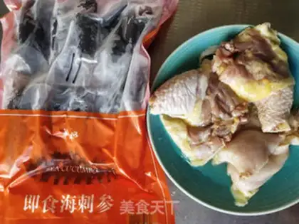 Make Chicken stew, sea cucumber step 0