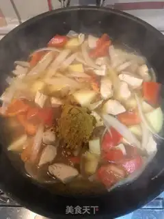 Make Curry potato chicken step 8