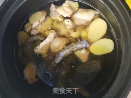 Make Chicken stew, sea cucumber step 5