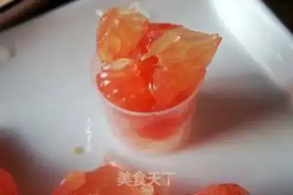 Make A grapefruit shake step 2
