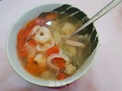 Make Seafood mushroom soup step 10