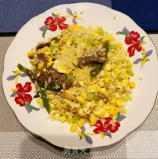 Make Vegetable beef egg fried rice step 3
