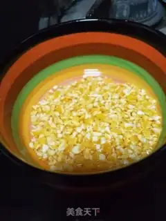Make Corn dung congee step 0