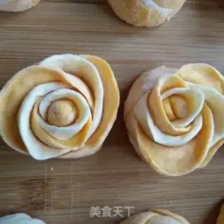 Make Double rose buns step 5