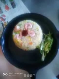 Make Korean shrimp rice step 7