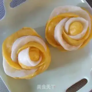 Make Double rose buns step 7