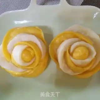 Make Double rose buns step 9