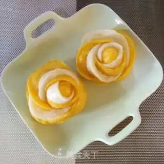 Make Double rose buns step 10