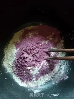 Make Purple donut buns step 0