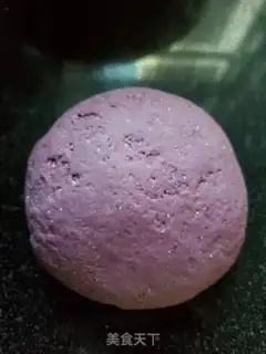 Make Purple donut buns step 1