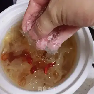 Make Peach geled snow swarms of silver step 2